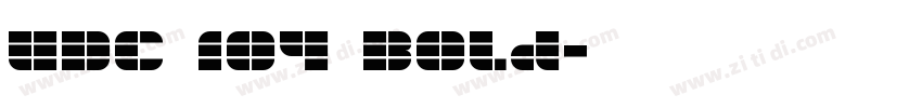 UDC 104 Bold字体转换